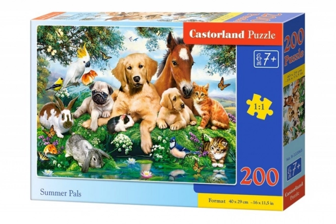 Letní kamarádi puzzle 200 dílků