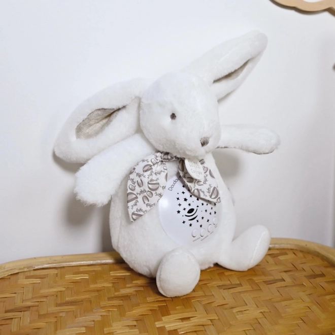 Hrací skříňka s projekcí králíček bílý