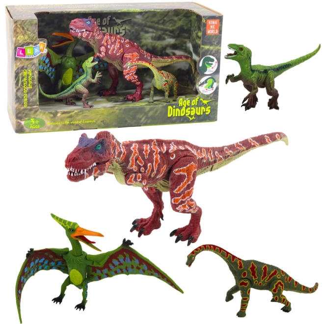 Sada pohyblivých figurek dinosaurů 4ks