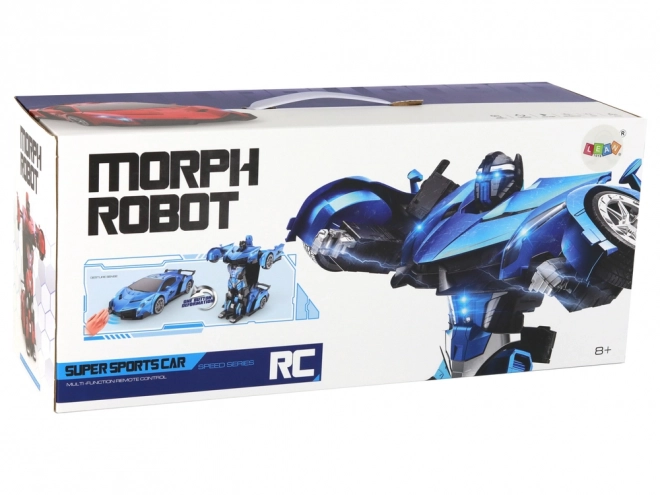 Robotické auto transformace R/C 1:10 Červené ovládání gesty