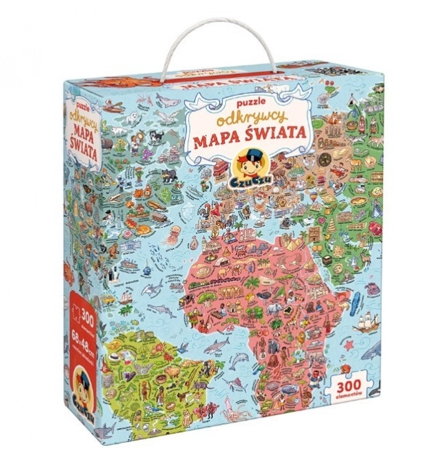 Puzzle objevitelů - Mapa světa