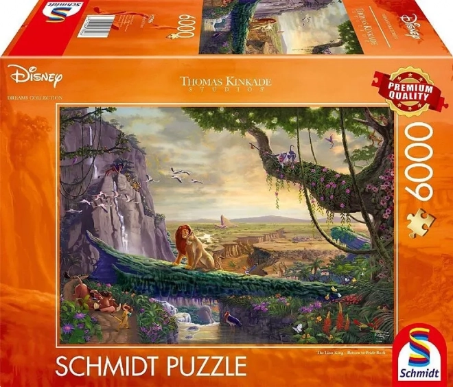 Puzzle Lví král: Návrat na lví skálu 6000 dílků