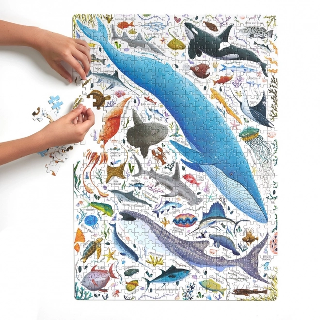 Puzzle Puzzlove Ryby a vodní živočichové 500 dílků