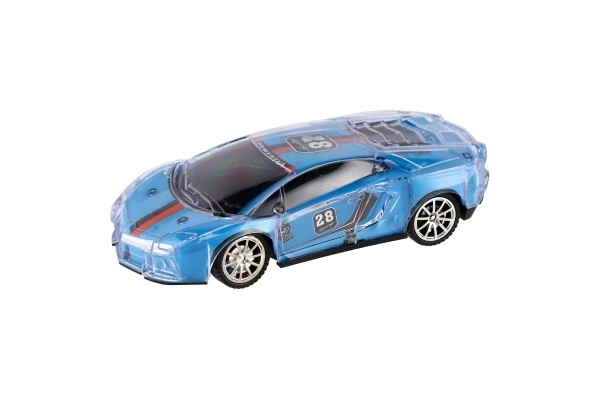 RC závodní auto se světelnými efekty - 16 cm