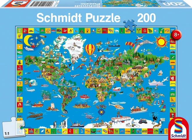 SCHMIDT Puzzle Tvůj úžasný svět 200 dílků