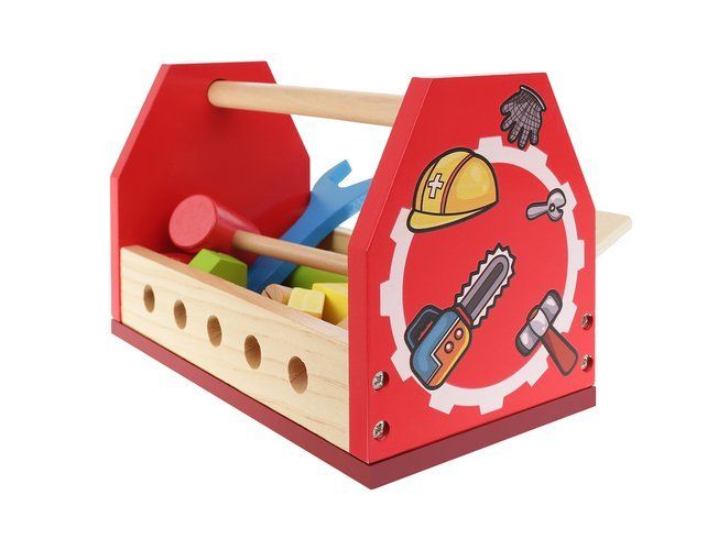 Dětský dřevěný box s nářadím