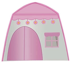 Stan pro děti HOUSE + lampy