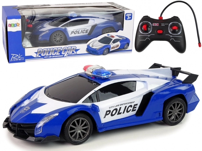 Policejní R/C závodní auto na dálkové ovládání + dobíjecí baterie