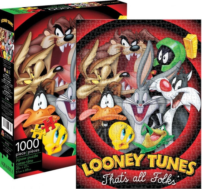 Puzzle Looney Tunes: To je vše, přátelé! 1000 dílků