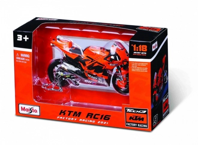 Kovový model motocyklu Tech3 KTM Factory racing 2021 1/18