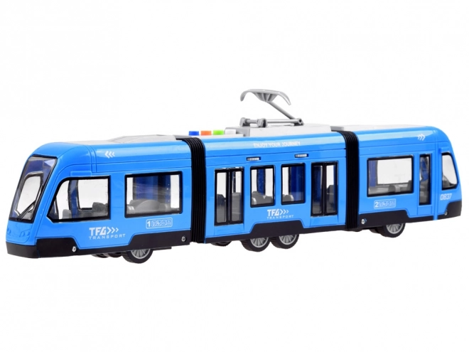 Kloubový modrý světelný zvuk TRAMWAY ZA3834