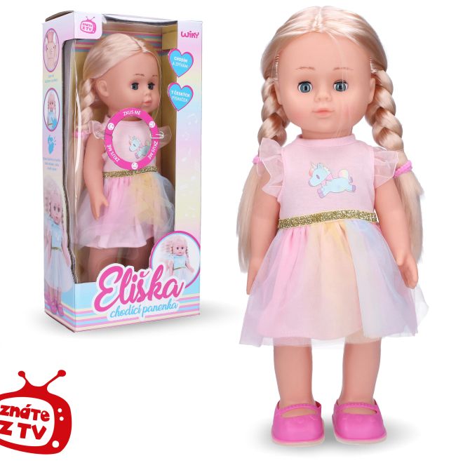 Chodící panenka Eliška 41 cm