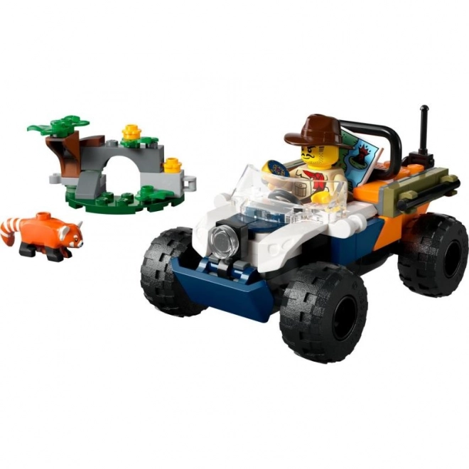 LEGO City 60424 Čtyřkolka na průzkum džungle s pandou červenou