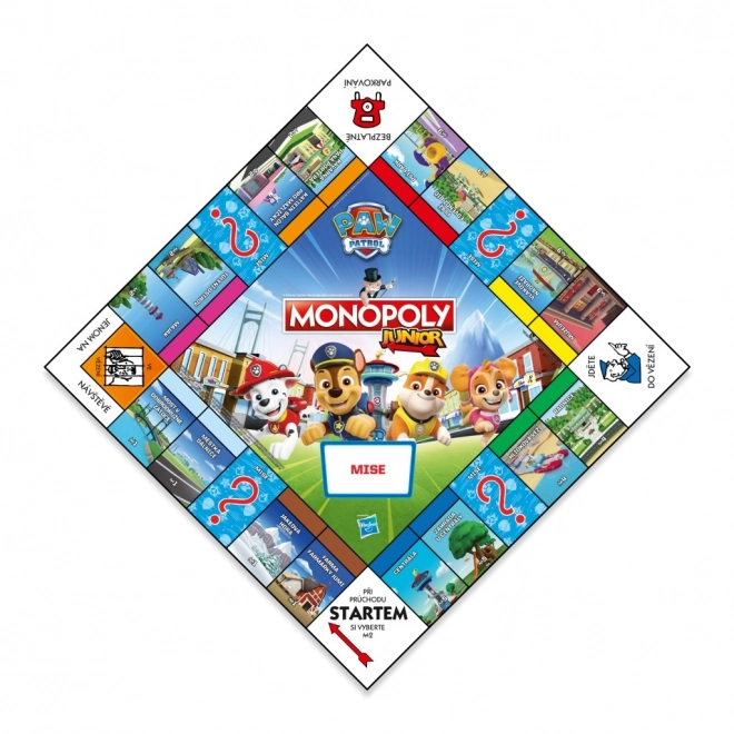 Společenská hra Monopoly Junior Tlapková patrola