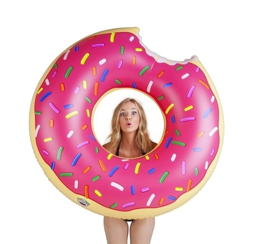 Nafukovací donut – 80 cm růžový