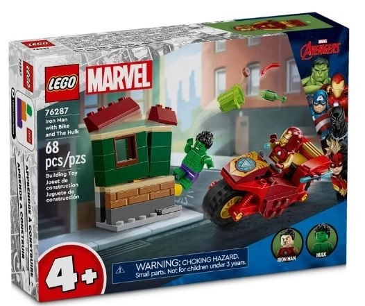 LEGO Marvel Super Heroes 76287 Iron Man s motorkou a Hulk