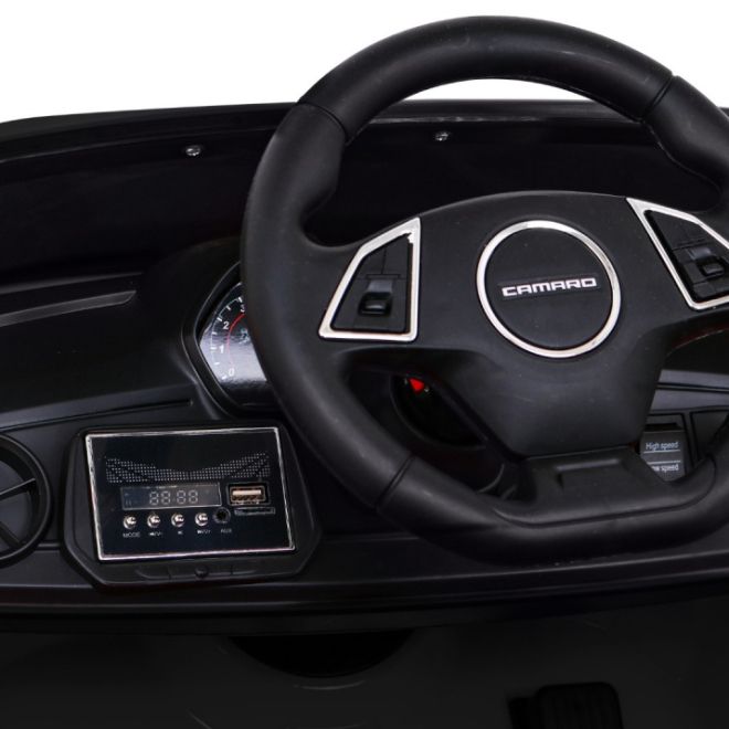 Chevrolet Camaro 2SS Baterie černá + dálkové ovládání + EVA kola + pomalý start + zvuky světel