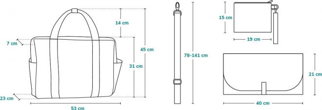 Taška na kočárek Ida Grey Concrete