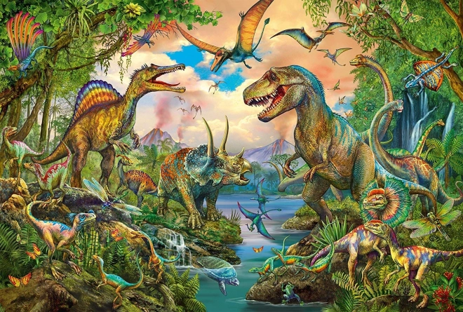 SCHMIDT Puzzle Dinosauři 150 dílků + dárek (tetovačky)