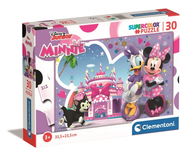 CLEMENTONI Puzzle Myška Minnie: Dort k narozeninám 30 dílků