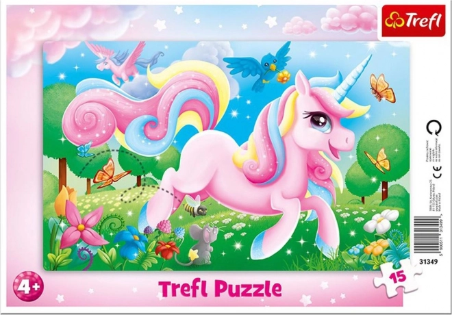 TREFL Puzzle Magický svět jednorožců 15 dílků