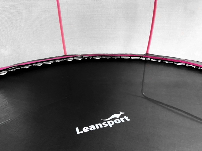 Trampolína LEAN Sport Max 16 stop černá a růžová