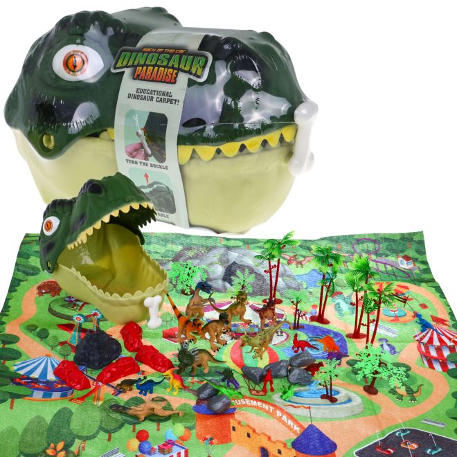 "Svět dinosaurů" sada figurek pro děti 3+ Hlava dinosaura + podložka na krajinu