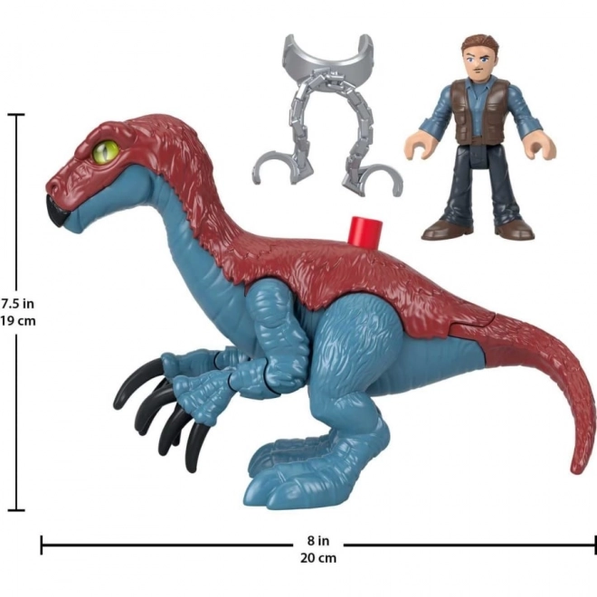 Zestaw figurek Jurassic World Imaginext Therizinosaurus a Owen