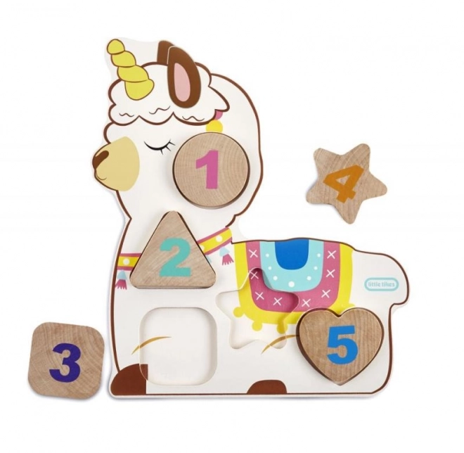 Little Tikes Wooden Critters Dřevěné puzzle s čísly, 3 druhy