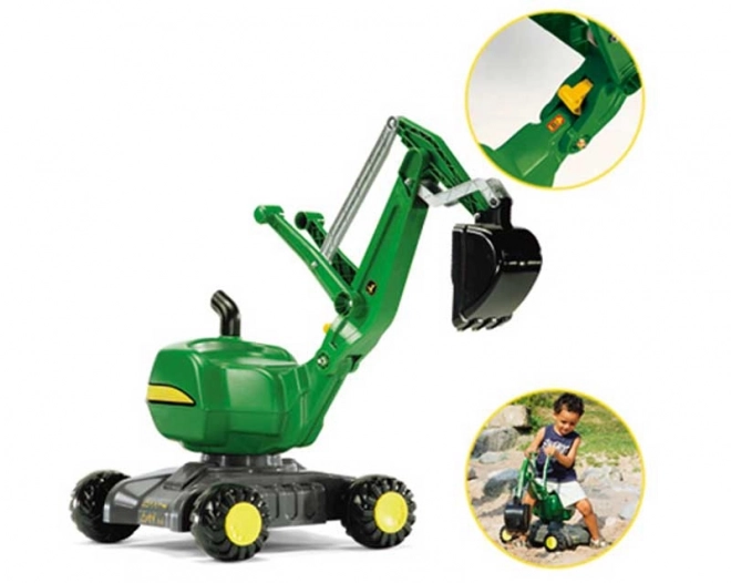 Dětská bagr na kolech John Deere