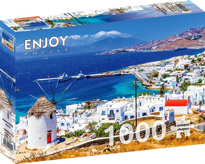 Puzzle Ostrov Mykonos Řecko 1000 dílků