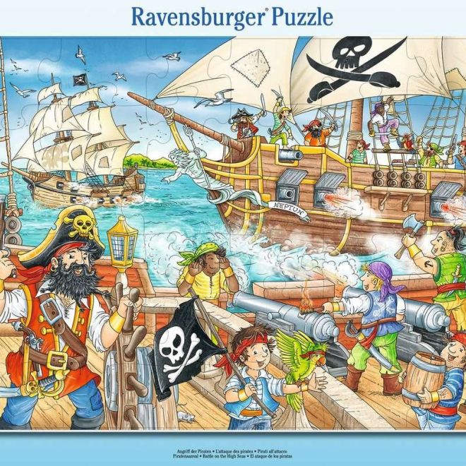 RAVENSBURGER Puzzle Bitva na širém moři 36 dílků