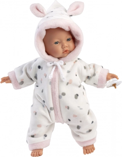 Realistická panenka miminko LITTLE BABY s měkkým látkovým tělem 32 cm