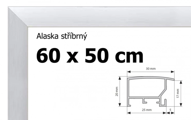 Hliníkový rám na puzzle v moderním stylu Alaska