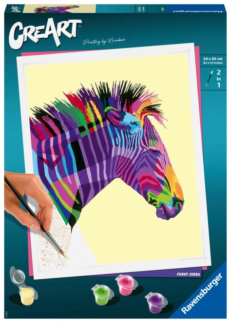 CreArt PBN: Funky Zebra 28994