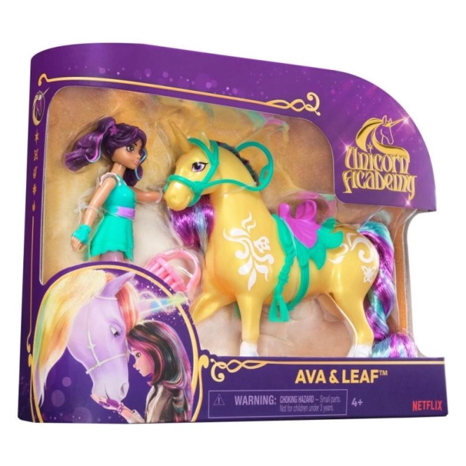 Unicorn academy figurky 11 cm ava a leaf