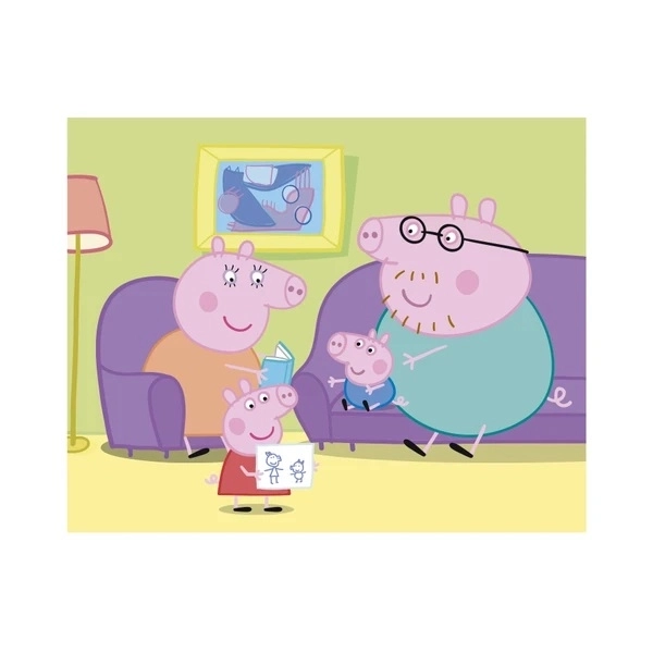 DINO Obrázkové kostky Prasátko Peppa: Veselý den, 20 kostek