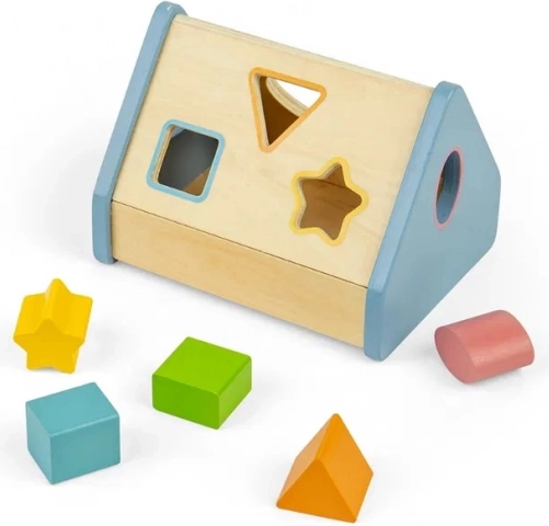 Domeček na tvarové vkládání Bigjigs Toys