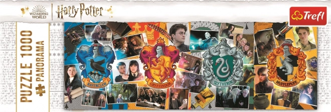 Puzzle 1000 dílků Čtyři domy v Bradavicích Harry Pottera