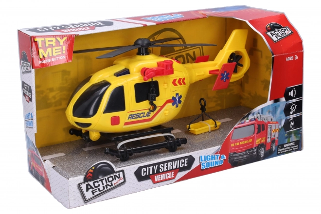 Záchranářský vrtulník s navijákem 31 cm