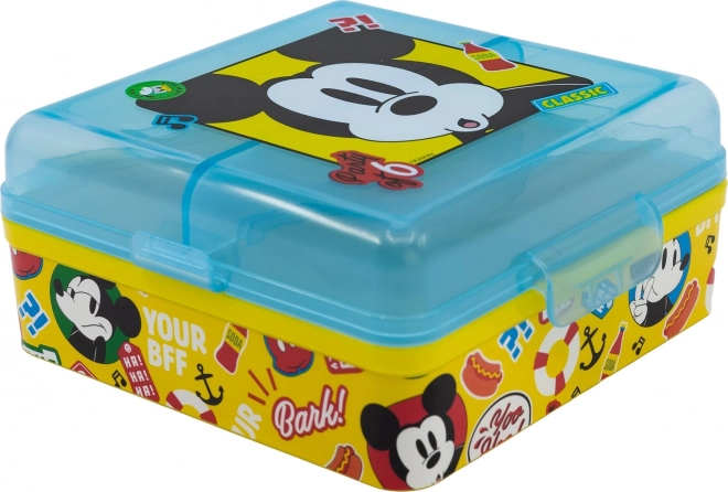 STOR Čtvercový Multi Box na svačinu Mickey Mouse