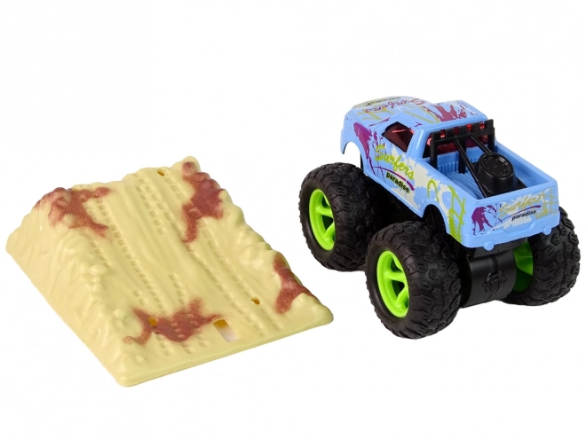 Monster Truck Big Foot gumové pneumatiky rampa