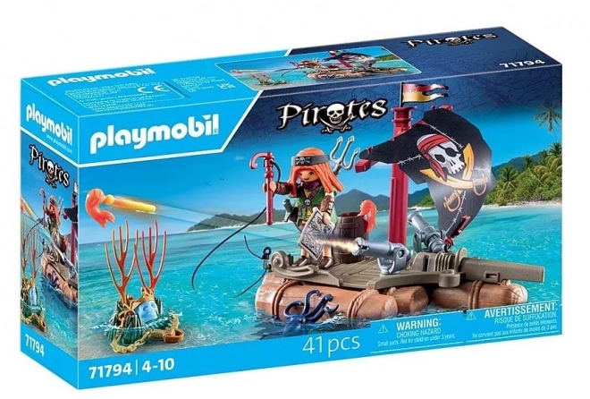 Pirát a poklad na voru PLAYMOBIL