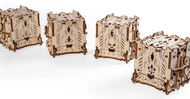 Ugears 3D puzzle - Věž na vrhání hracích kostek 172 dílků