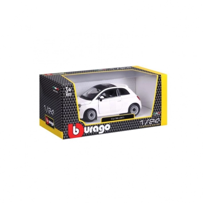 Bburago 1:24 Fiat 500 (2007) White