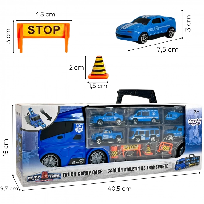 Policejní nákladní vůz 3v1 - Woopie