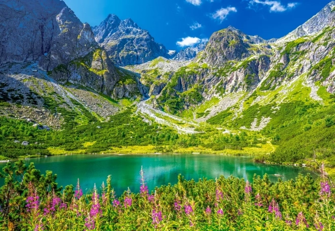 Puzzle 1000 dílků Zelene Pleso Tatry Slovensko