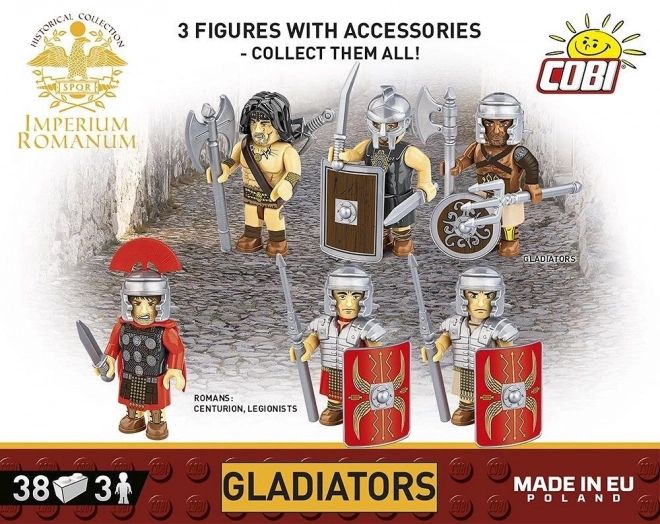Římská říše - Gladiátoři 3 figurky