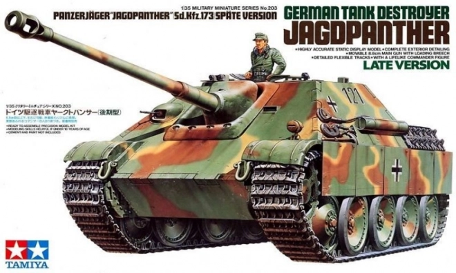 Plastikov model tanku Jagdpanther pozdní verze
