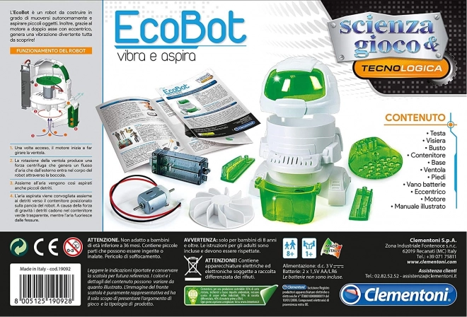 CLEMENTONI Science&Play Techno Logic EcoBot - vysává a vibruje